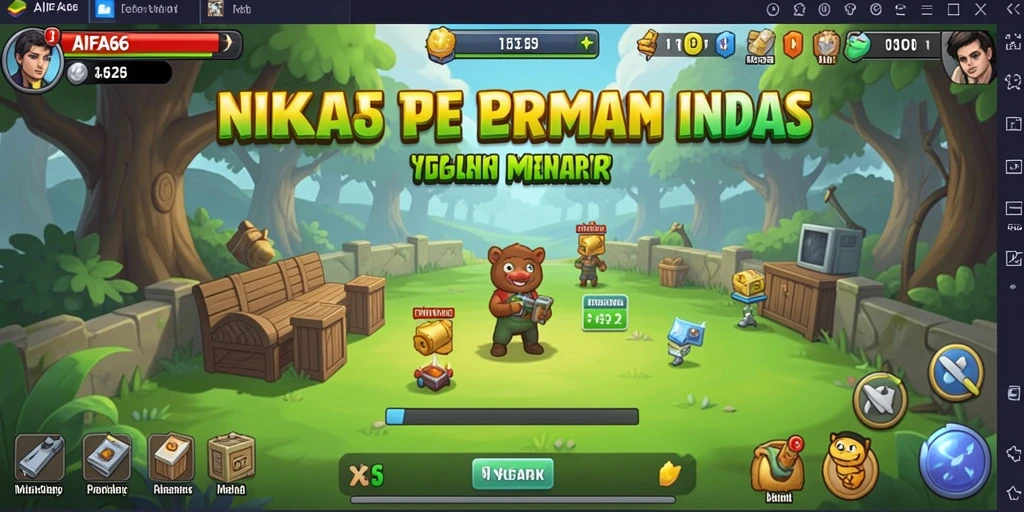 Tampilan gameplay AIFA66 yang sederhana dan menarik.