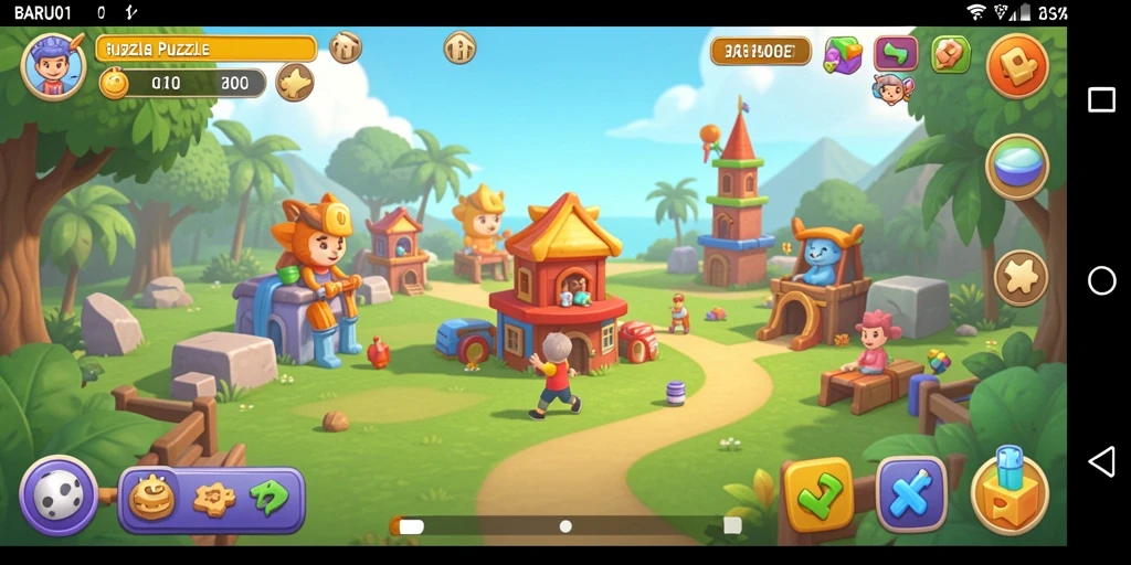 Tampilan gameplay BARU01 yang menantang dan menyenangkan.