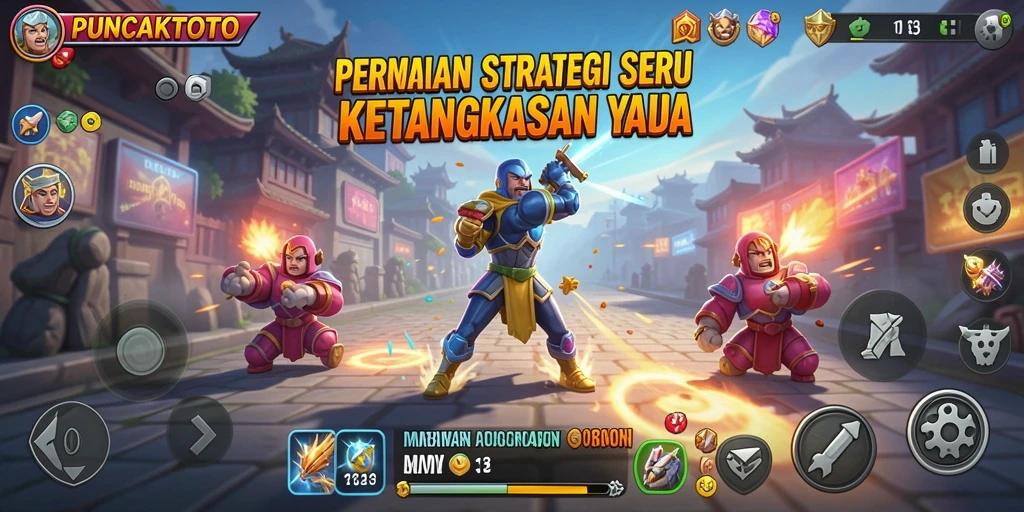Tampilan screenshot menunjukkan aksi seru dalam gameplay SLG.