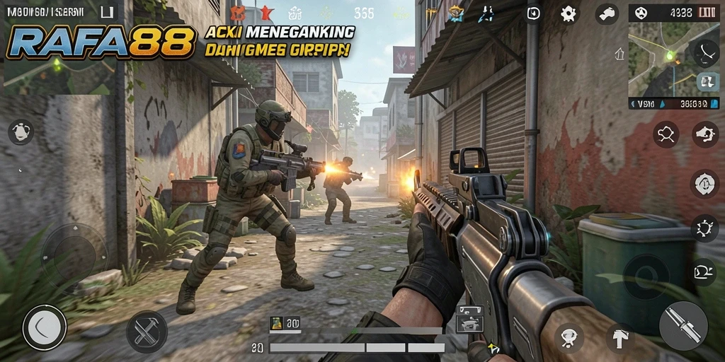 Tangkapan layar dinamis dari gameplay seru RAFA88.
