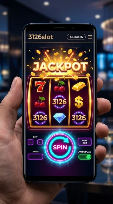 Tampilan antarmuka pengguna aplikasi 3126slot yang intuitif.